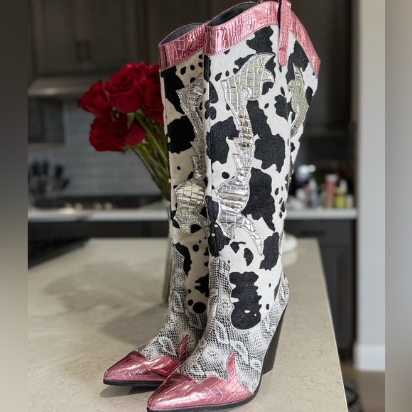 Cape Robbin Animal Print Cowgirl Boots- US9 - Picture 5 of 11
